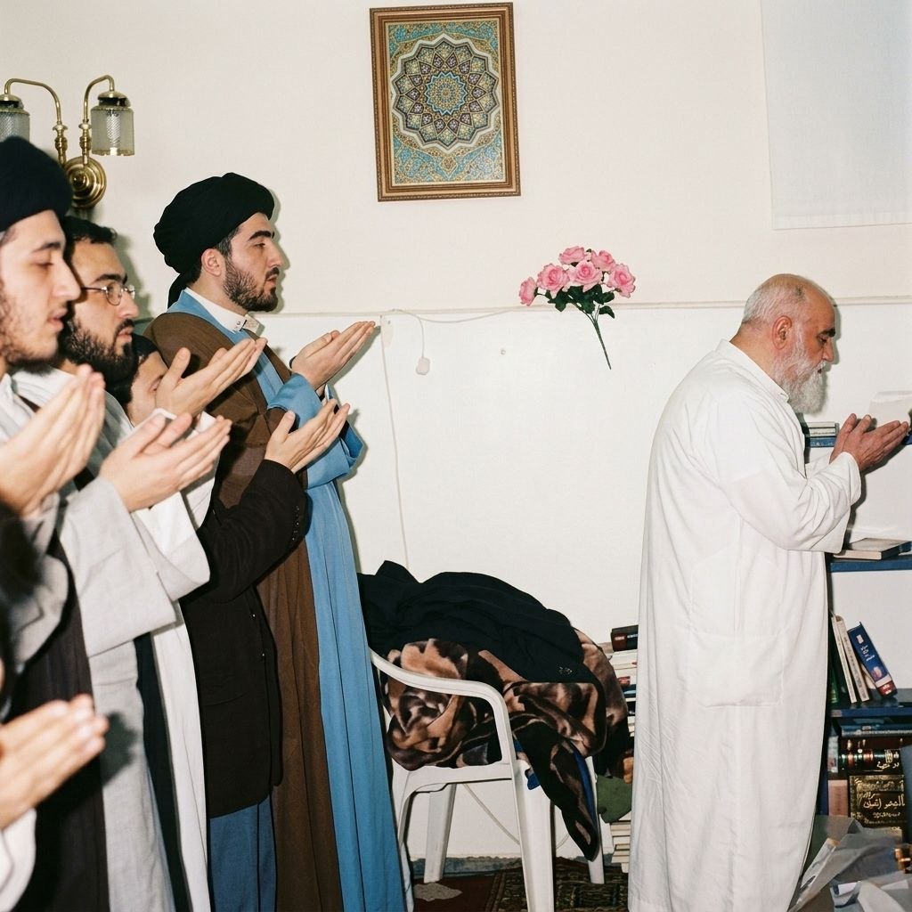 صلاة السيد خلف والده 1